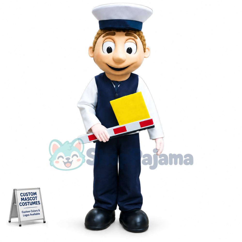 Car Park Attendant Mascot Costume