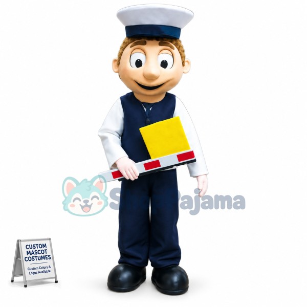 Car Park Attendant Mascot Costume