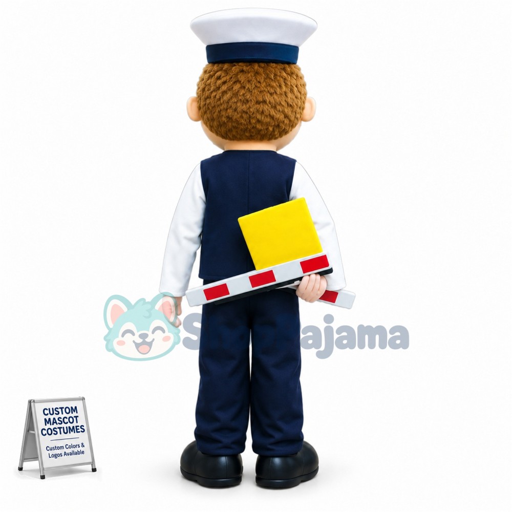 Car Park Attendant Mascot Costume