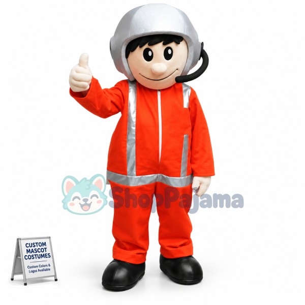 Custom Mascot Pilot Mascot Costume