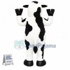 White & Black & Pink  Cow Mascot Costume