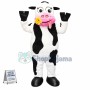 White & Black & Pink  Cow Mascot Costume