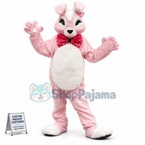 Deluxe Pink Bunny Rabbit Mascot Costume