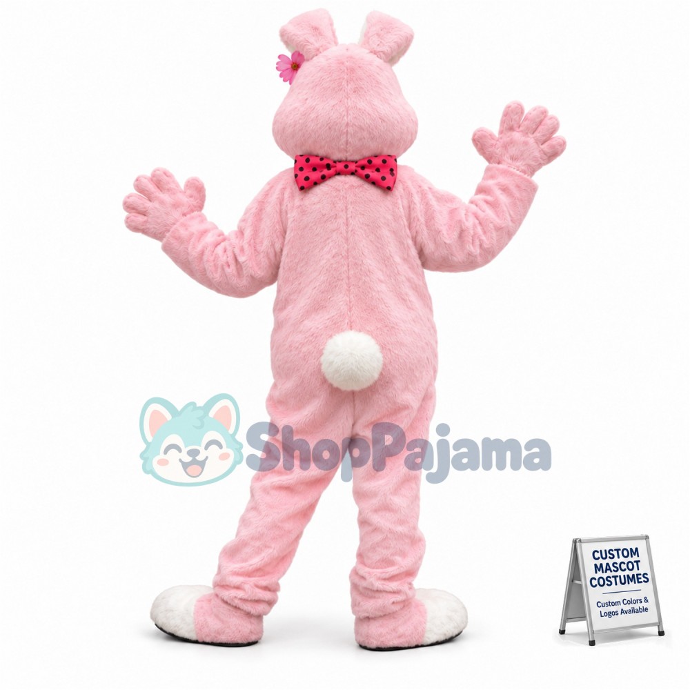 Deluxe Pink Bunny Rabbit Mascot Costume