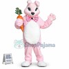 Deluxe Pink Bunny Rabbit Mascot Costume Custom Mascot