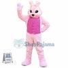Deluxe Pink Rabbit Mascot Costume