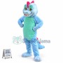 Blue Magic Dragon Mascot Costume
