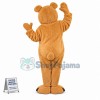 Tan-Brown Teddy Bear Mascot Costume