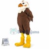 Brown & White Hawk Mascot Costume