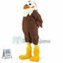 Brown & White Hawk Mascot Costume