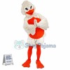 White & Red Duck Mascot Costume