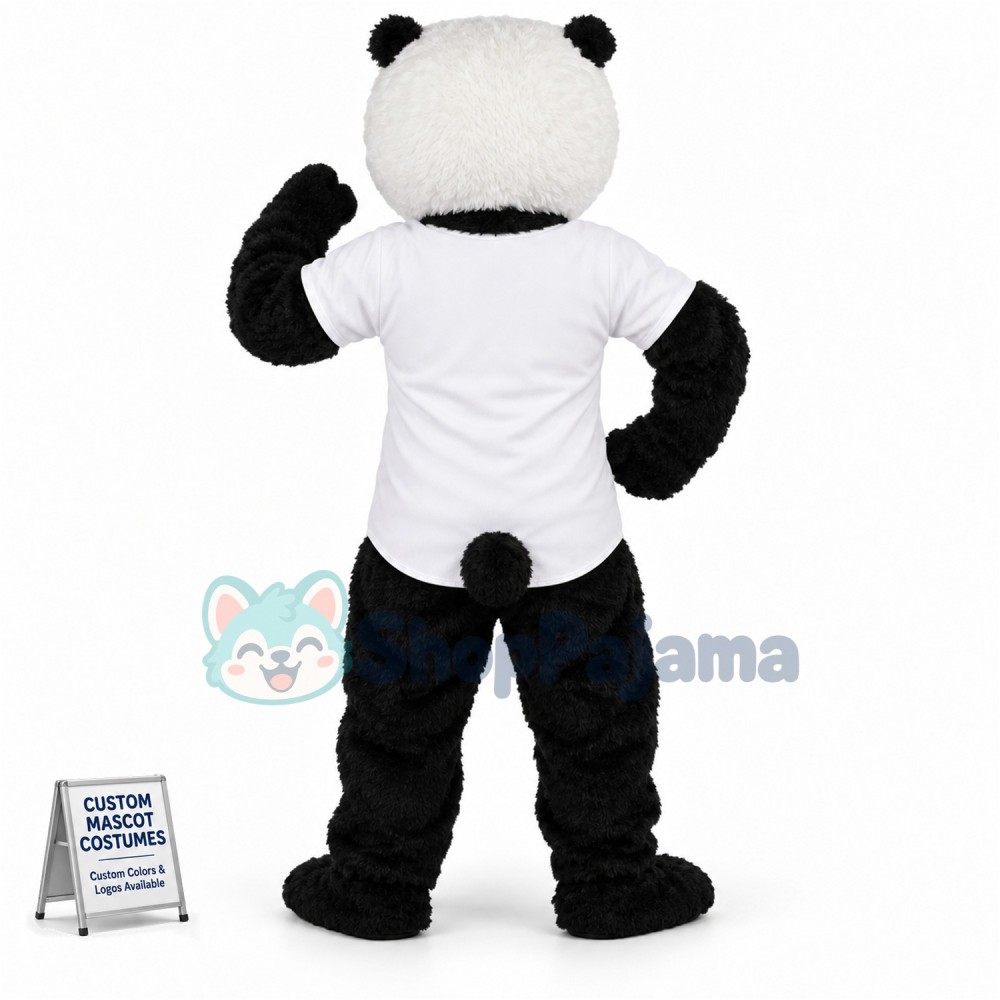Baseball Panda Bear Mascot Costume