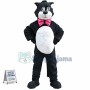 Black White Cartoon Cat Mascot Costume