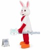 White Bunny Rabbit with Carrot Mascot Costume
