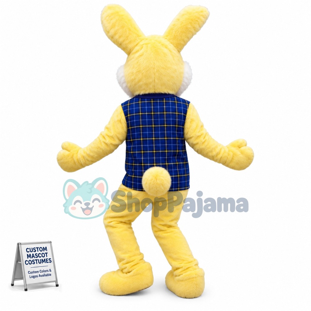 Yellow Bunny Mascot Costume