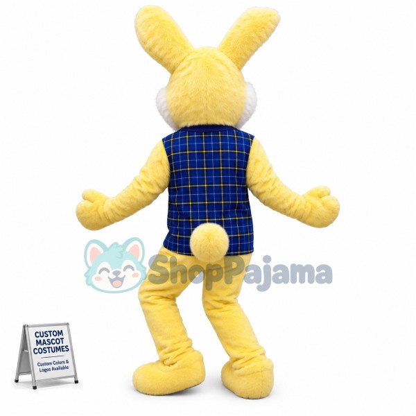 Yellow Bunny Mascot Costume