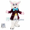 Cute White Bunny Mascot Costume