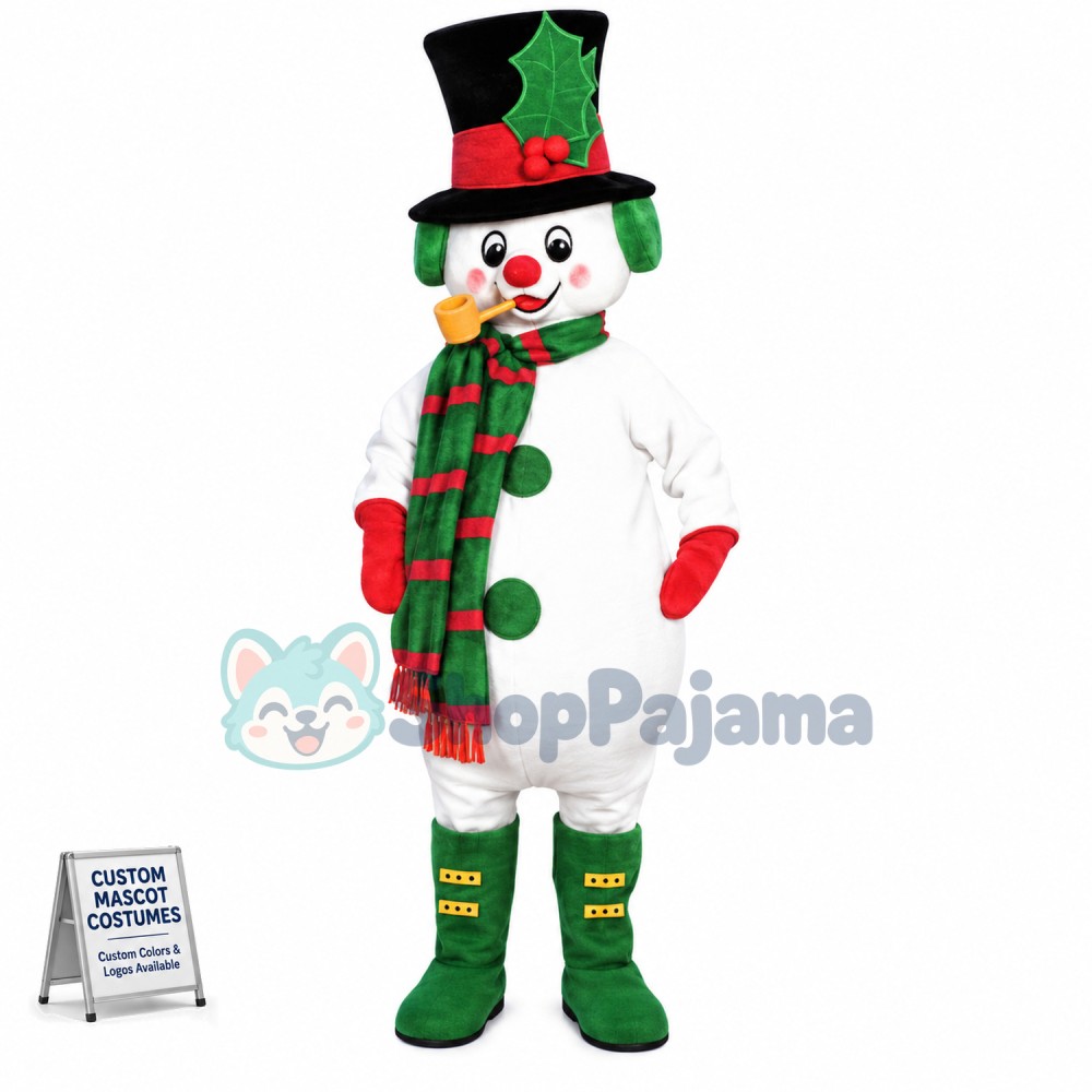 Xmas Snowman Mascot Costume
