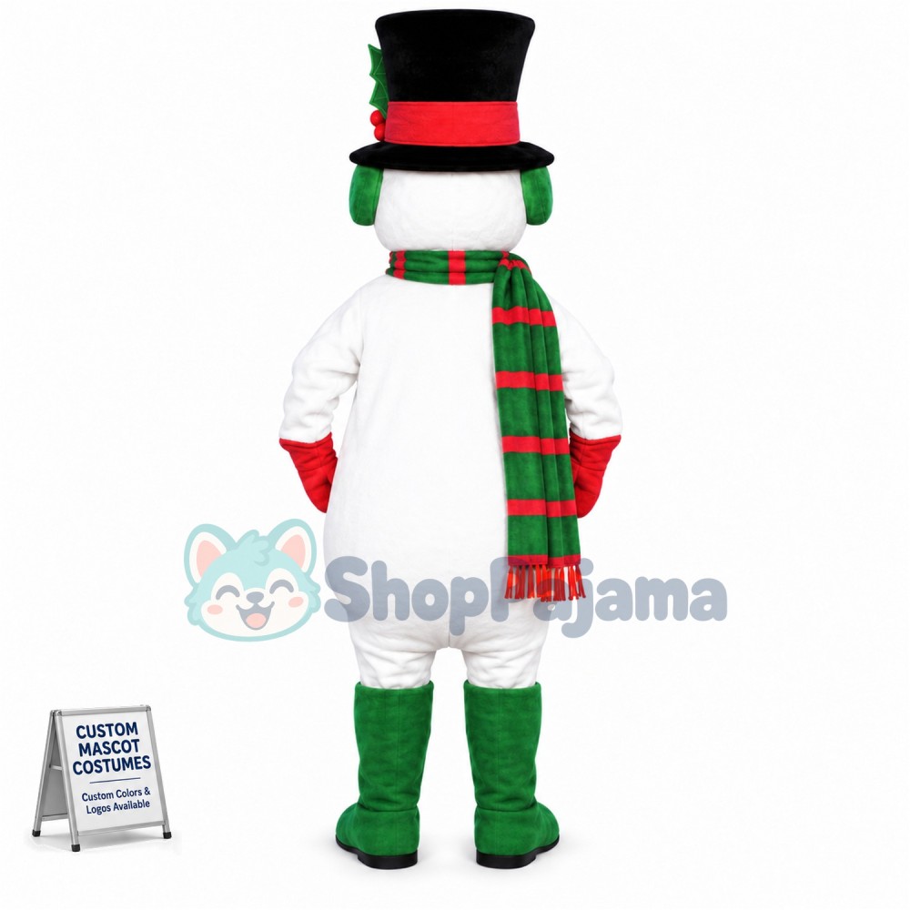 Xmas Snowman Mascot Costume