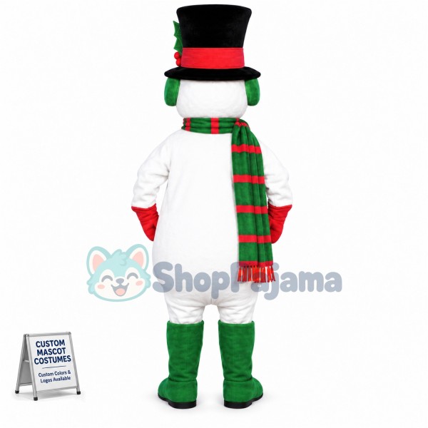 Xmas Snowman Mascot Costume