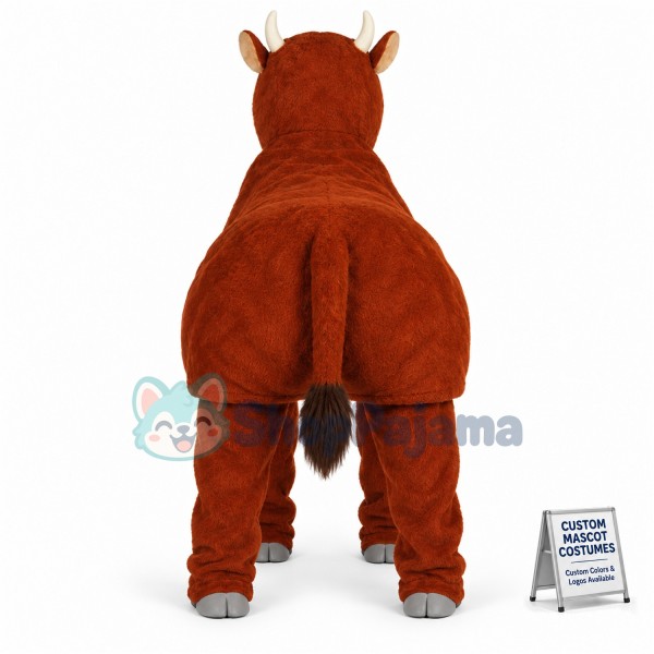 Two Person Bull Mascot Costume Custom Mascot