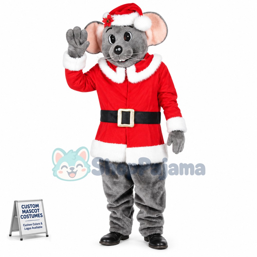 Xmas Mouse Mascot Costume