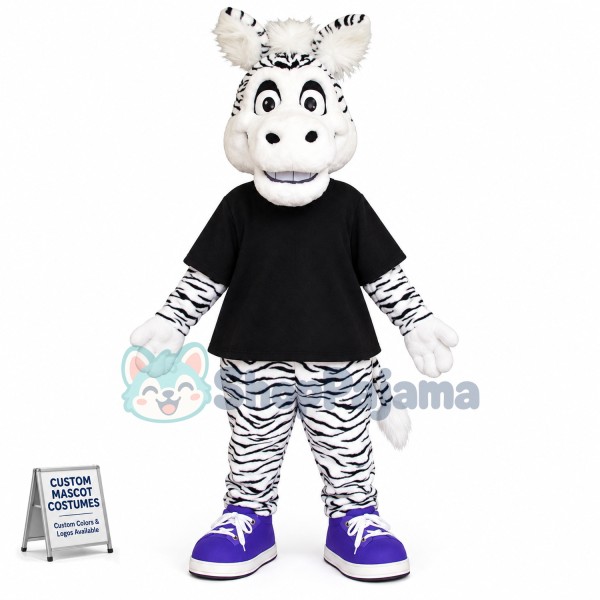 College Zebra Mascot Costume
