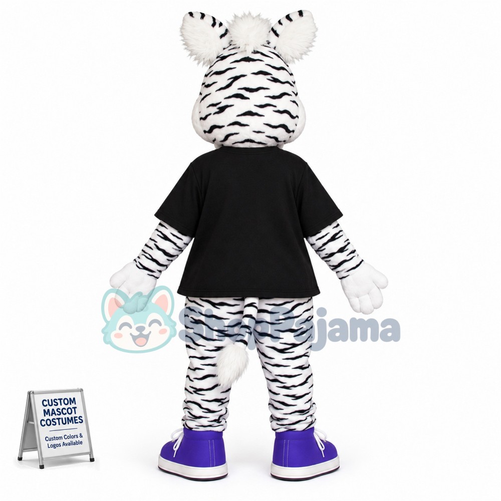 College Zebra Mascot Costume