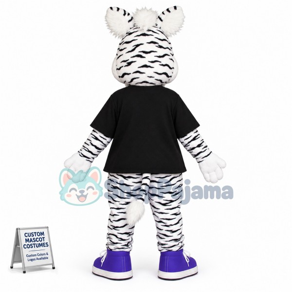College Zebra Mascot Costume