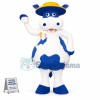 Blue Cow Mascot Costume