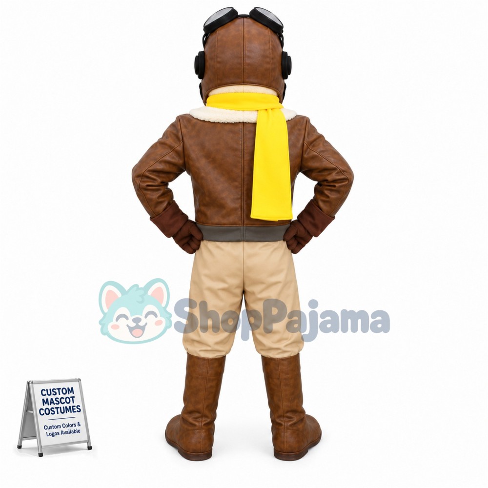 Custom Mascot Aviator Mascot Costume