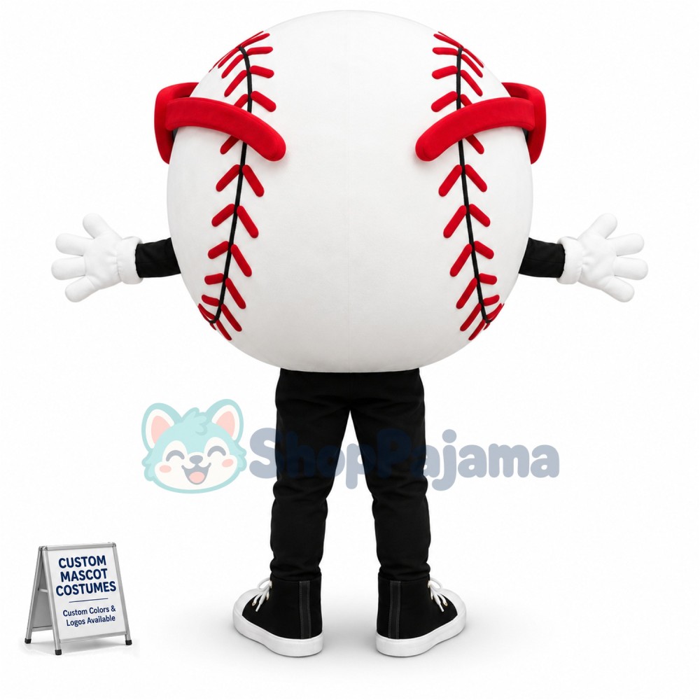 Happy Baseball Mascot Costume