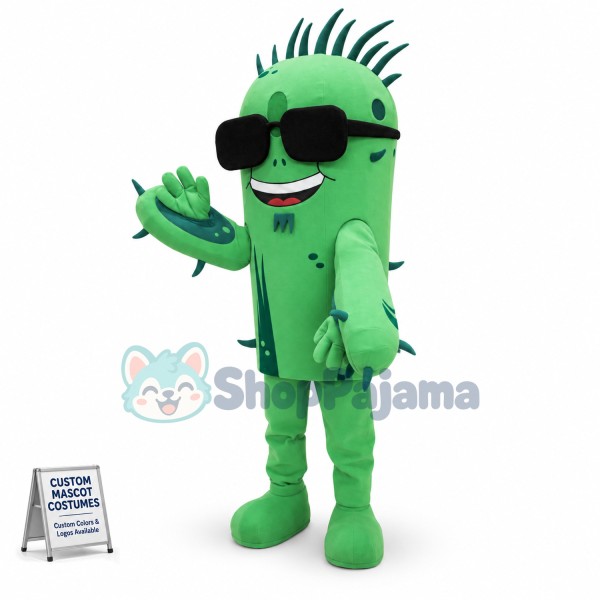 Spike Cactus Mascot Costume