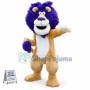Blue Hair Lion Mascot Costume