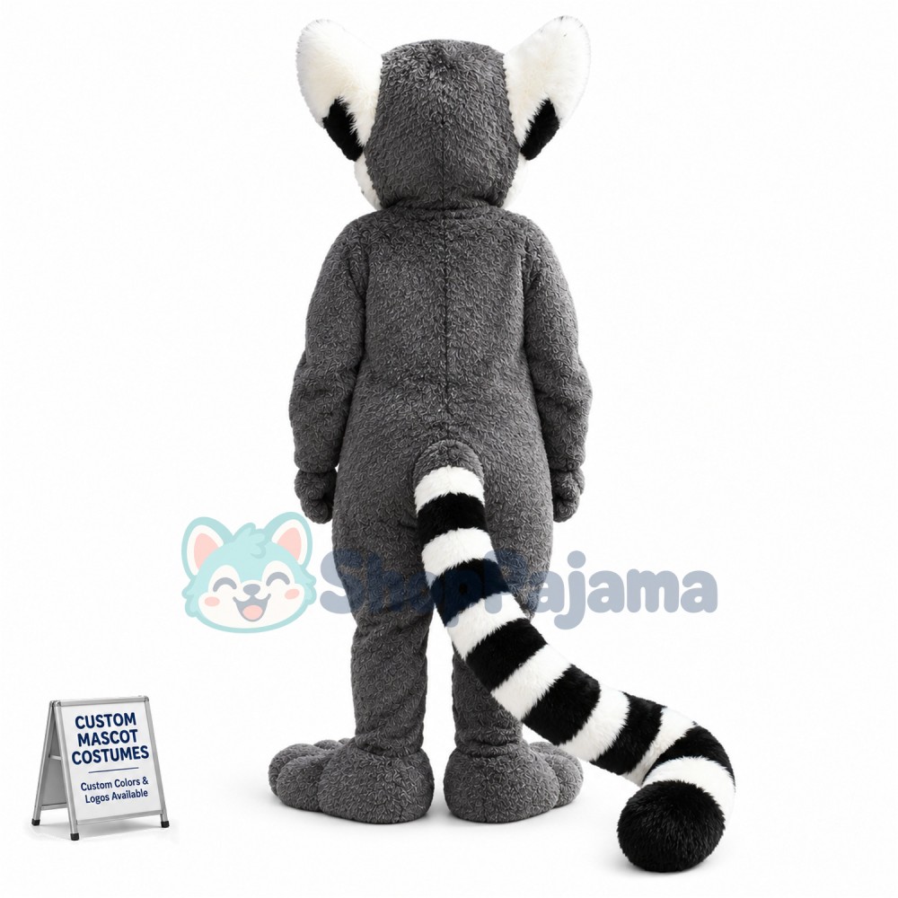 Custom Mascot Furry Lemur Mascot Costume