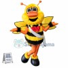 Battle Bee Mascot Costume