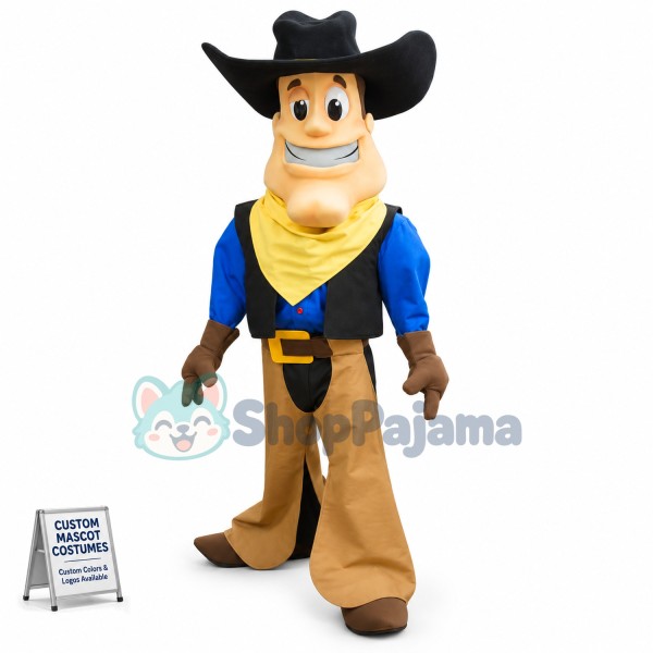 Custom Mascot Lightweight Cowboy Mascot Costume