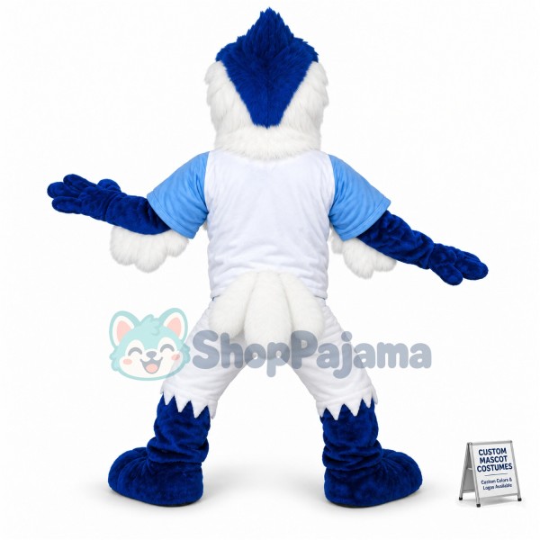 College Fierce Blue Jay Mascot Costume