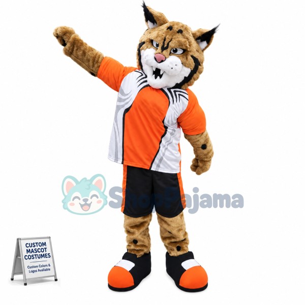 College Lightweight Bobcat Mascot Costume
