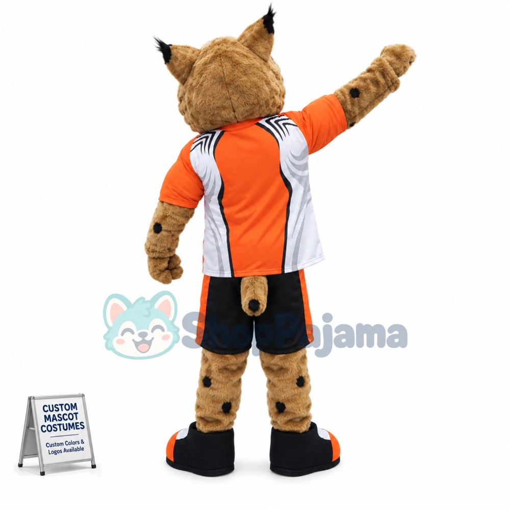 College Lightweight Bobcat Mascot Costume