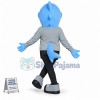 Blue Lightweight Shark Mascot Costume