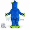 Blue & Green Bear Mascot Costume