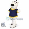 Big Eye White Bear Mascot Costume