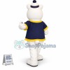 Big Eye White Bear Mascot Costume