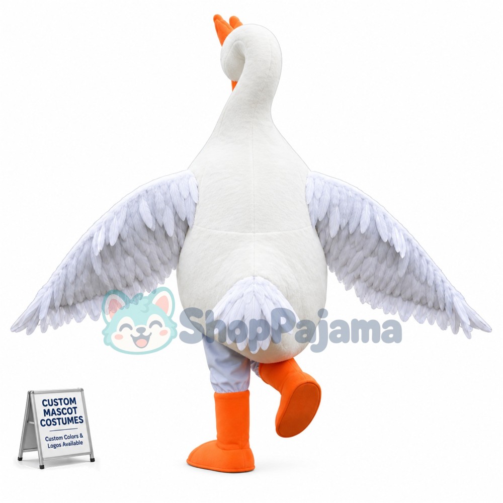 Custom Mascot Swan Mascot Costume