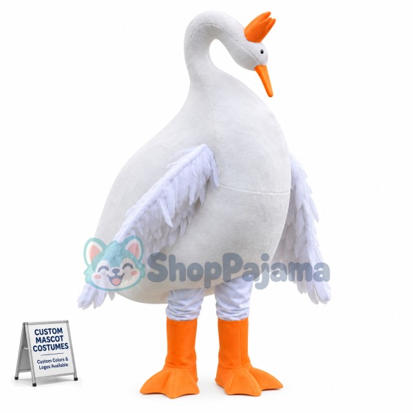 Custom Mascot Swan Mascot Costume