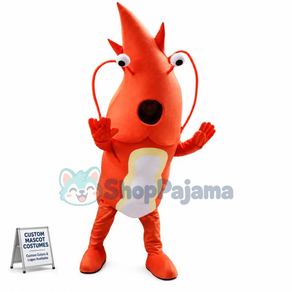 Custom Mascot Red Lobster Mascot Costume