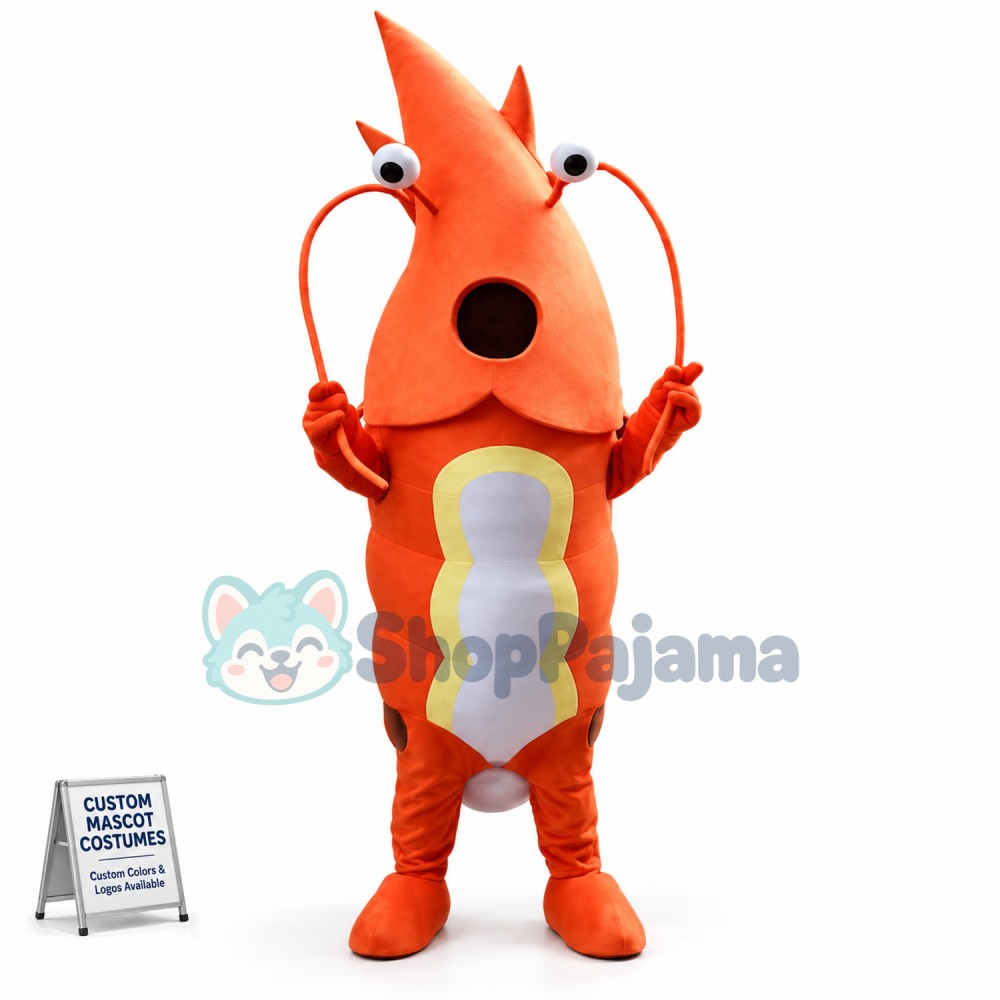 Custom Mascot Red Lobster Mascot Costume