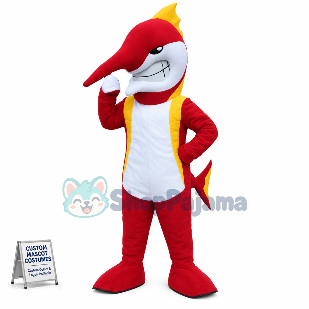 Custom Mascot Marlin Fish Mascot Costume