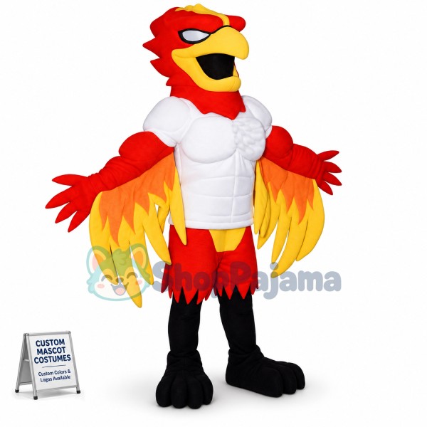 Power Phoenix Mascot Costume
